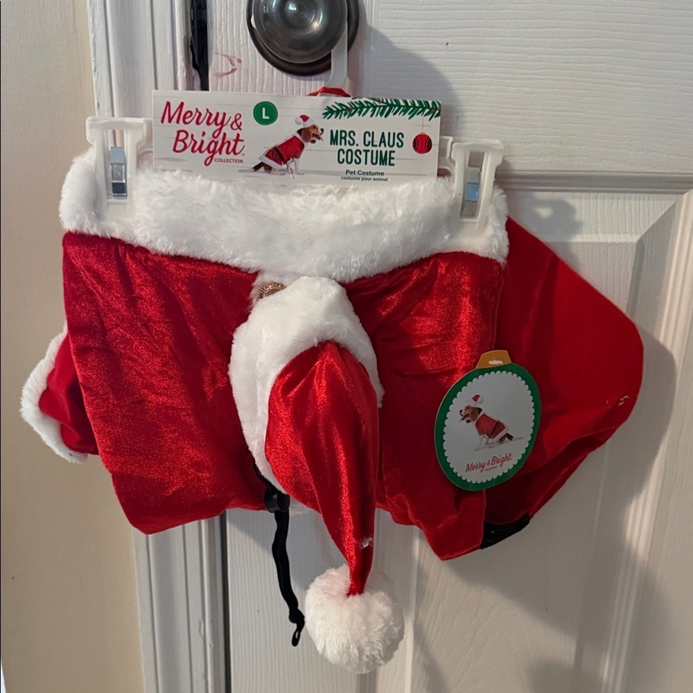 Red Mrs. Claus Costume with Santa Hat
